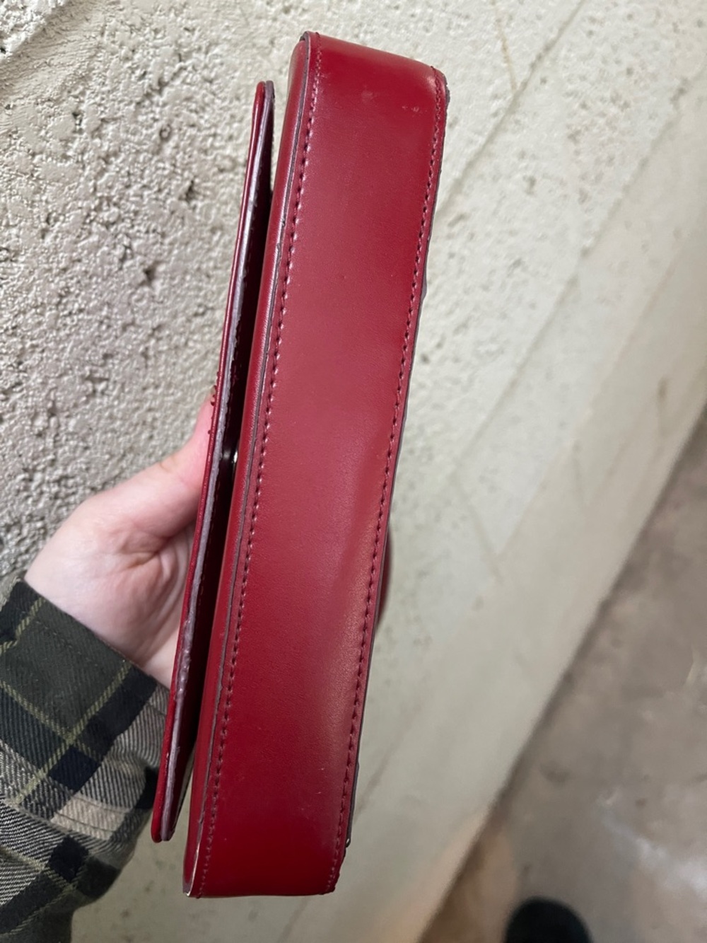 Gucci Burgundy Leather Mini Shoulder Bag - Picture 3 of 9